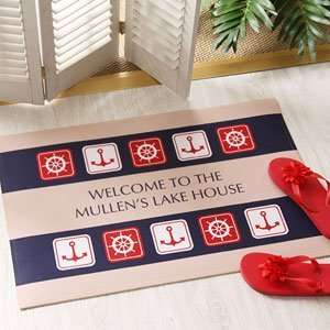  Personalized Nautical Doormat   Sailing Theme Patio, Lawn 
