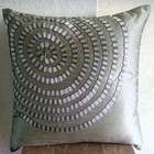 The HomeCentric Metallic Rings   24x24 Inches Large Decorative Pillow 