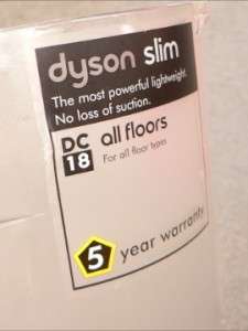 Dyson DC18 Slim All Floors Cyclone Upright Vacuum Cleaner   EUC  