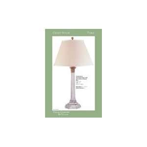 Chart House Tall Column Table Lamp with Natural Paper Shade by Visual 