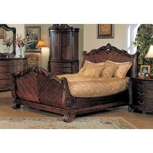  Barbados II Collection Cherry Finish Solid Hardwood Queen 