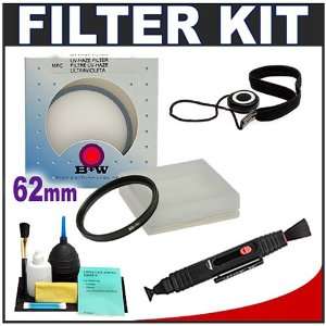 B+W Digital 62mm UV Haze MRC Lens Filter + Accessory Kit 