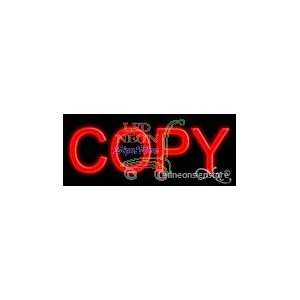  Copy Neon Sign 24 inch tall x 10 inch wide x 3.5 inch deep 