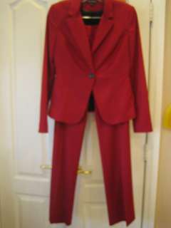 Express Design Studio womens red suit separates lined size 4 jacket 