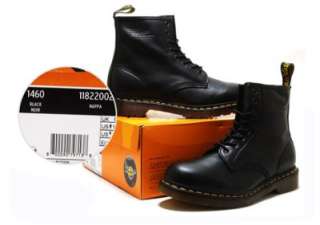 Dr Martens Mens Boots 1460 8 EYE 11822002 Black Nappa  