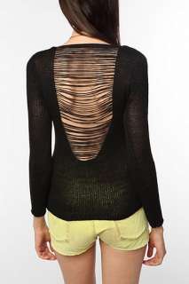 UrbanOutfitters  Sparkle & Fade Slashed Back Sweater