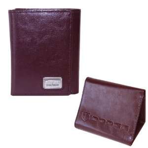  Dodge Charger Brown Leather Trifold Wallet By Motorhead 