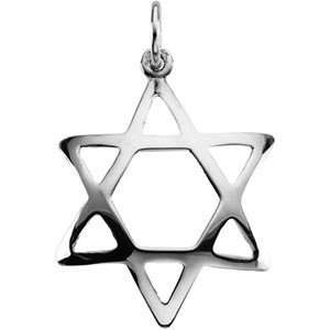  Domed Star of David 3/4in   Sterling Silver Jewelry