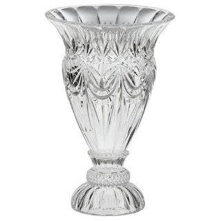 Genuine Hand Cut Lead Crystal Vase Footed   Approx. 10 1 