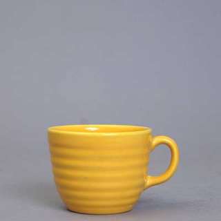 Vintage Bauer Pottery USA Ring Yellow Punch Cup  