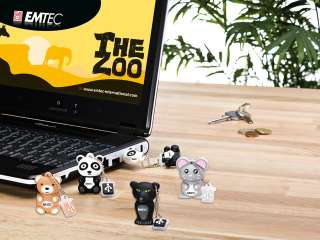 The EMTEC Animal USB Flash Drive Series Charming rubber animals that 