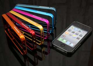   Sword Metal Bumper Case Pouch for Apple iPhone 4 4S #Orange  