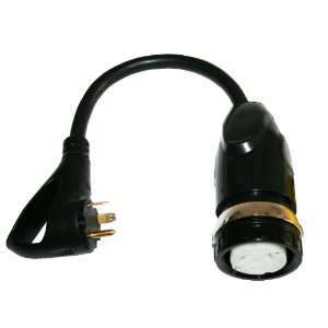   Amp 125/250V Twist Lock Female Marine to 30 Amp RV Male Plug with LED