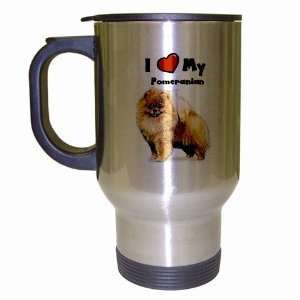  I Love My Pomeranian Travel Mug