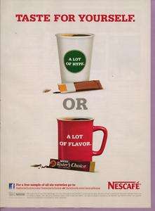 2011 Nescafe Tasters Choice Coffee Magazine Print Advertisement Page 