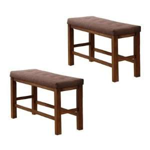  Entree Denver Dining Bench (Set of 2) Furniture & Decor