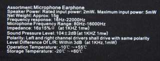 NEW Nakamichi NEP F90P Black Earphone Microphone Apple Iphone Ipod 