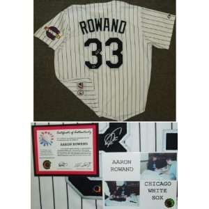 Aaron Rowand Signed White Sox Rep Jersey w/Patch  Sports 
