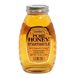 Gunters Pure Starthistle Honey, 16 oz  Grocery & Gourmet 