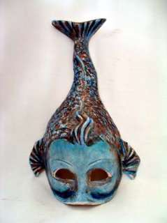 Si Lucia Fish Masquerade Mask Italian Made NEW  