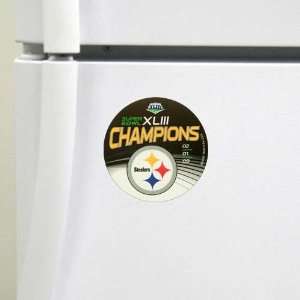 Pittsburgh Steelers Super Bowl XLIII Champions Black Die Cut Round 