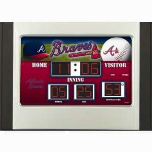  Team Sports America MLB0128 MLB Scoreboard Desk Clock 