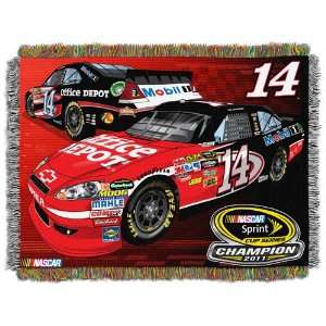  #14 Tony Stewart Sprint Cup Champion Tapestry Throw 