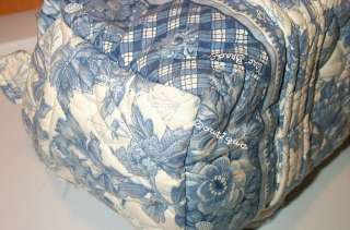 Vera Bradley Retired Rare Blue Toile Classic Bag  