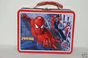 Spider Man Metal Tin Lunch Box  