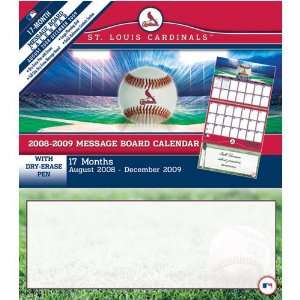  St. Louis Cardinals MLB 17 Month Message Board Calendar 