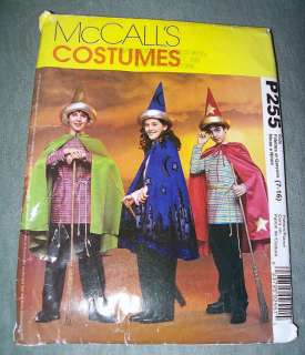 McCalls Wizard Harry Potter Costume Sewing Pattern Kids 7 16  
