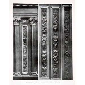   Spain Column Decorative   Original Halftone Print