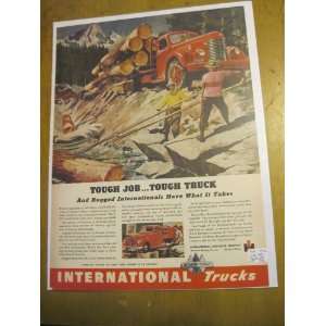  1946 INTERNATIONAL truck print ad 