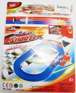 Toy Micro Shooter Racer Set 2 Cars with Race Track  