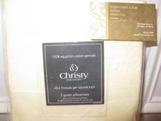Christy LILY Embroidered Std Pillowcases Pair 464tc  