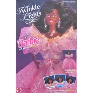 TWINKLE LIGHTS BARBIE Doll AA w TWINKLE OPTICS & Glow in Dark Dress 