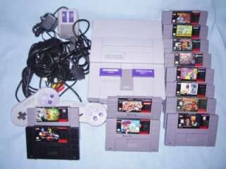   Nintendo NES System SNS 001 w/12 Games 2x Controllers Wires Mouse