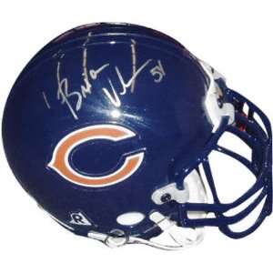 Brian Urlacher Chicago Bears Autographed Riddell Authentic Mini Helmet 