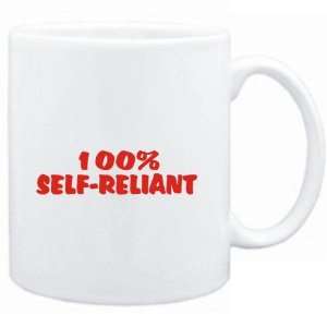  Mug White  100% self reliant  Adjetives Sports 