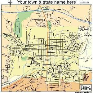  Street & Road Map of Butler, Pennsylvania PA   Printed 