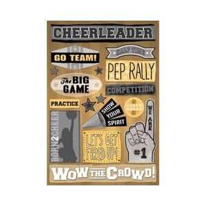   Cardstock Stickers   Wow the Crowd Cheerleader Arts, Crafts & Sewing