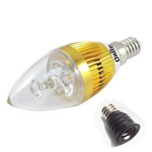 Onite LED E12 E14 110V 3W Candelabra Light Bulb, candlestick lamp bulb 