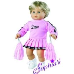  Pink Cheerleader Set for 15 Inch Dolls Toys & Games