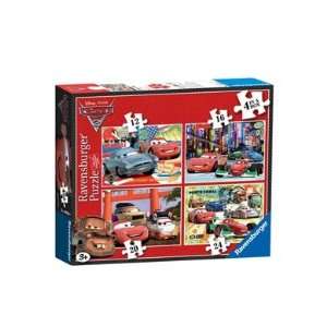    Disney Pixar Cars 2   4 In A Box Jigsaw Puzzle Toys & Games
