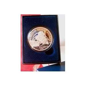 OPERATION DESERT STORM   100ML .999 SILVER   CLAD PROOF COMMERATIVE 