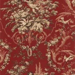 NORWALL CHATEAU 2 WALLPAPER CH22536 Red & beige  