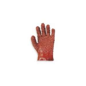   PR4100L Glove,Chip Finish,PVC,Brick Red,Large,Pr