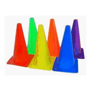   Colored Poly Cones   12 Colored Poly Cones   Set Of 6   Set Sports