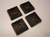 Brown Rubber PIANO CASTER CUPS SET OF 4   Protect Floor  