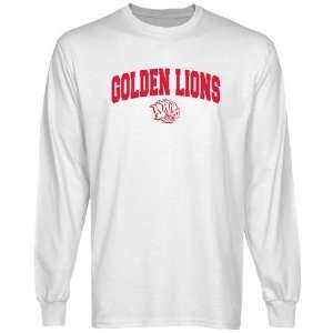 Arkansas Pine Bluff Golden Lions White Logo Arch Long Sleeve T shirt 